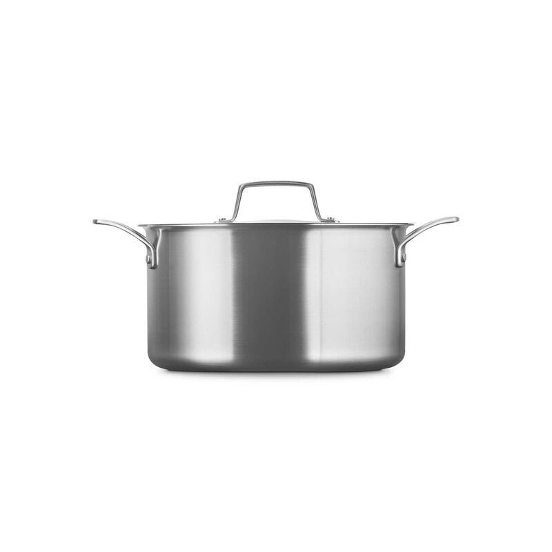 Le Creuset Essential 3-ply Stainless Steel Deep Casserole 24cm image number 3